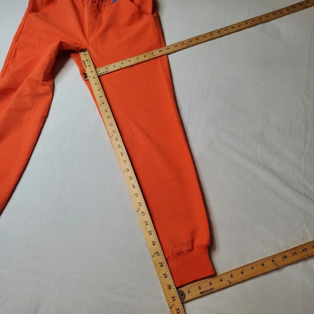 Figs Men's Size XS Tansen Jogger Slim-Fit Scrub Pants Orange MXXSW2004